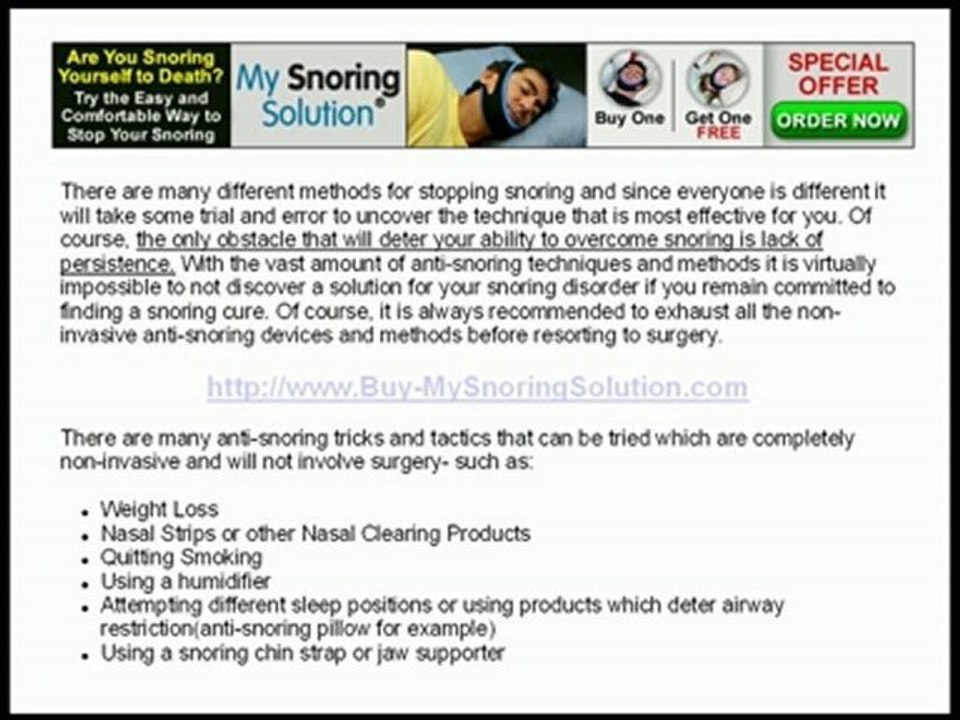 My Snoring Solution Safe for Kids