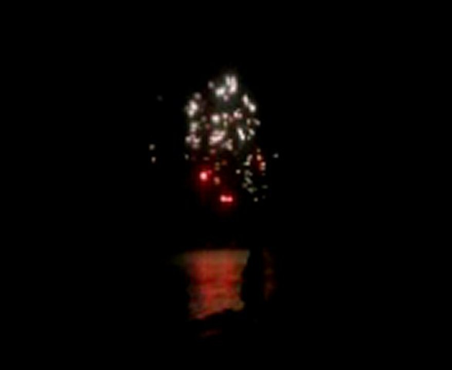 Feu d'artifice à Evian le 15 août 2010