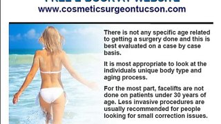 Plastic Surgery Tucson Arizona - Age to pursue cosmetic sur