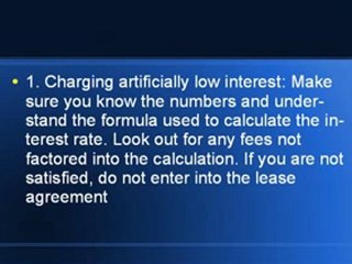 Common Tricks Used By Auto Lease Scammers