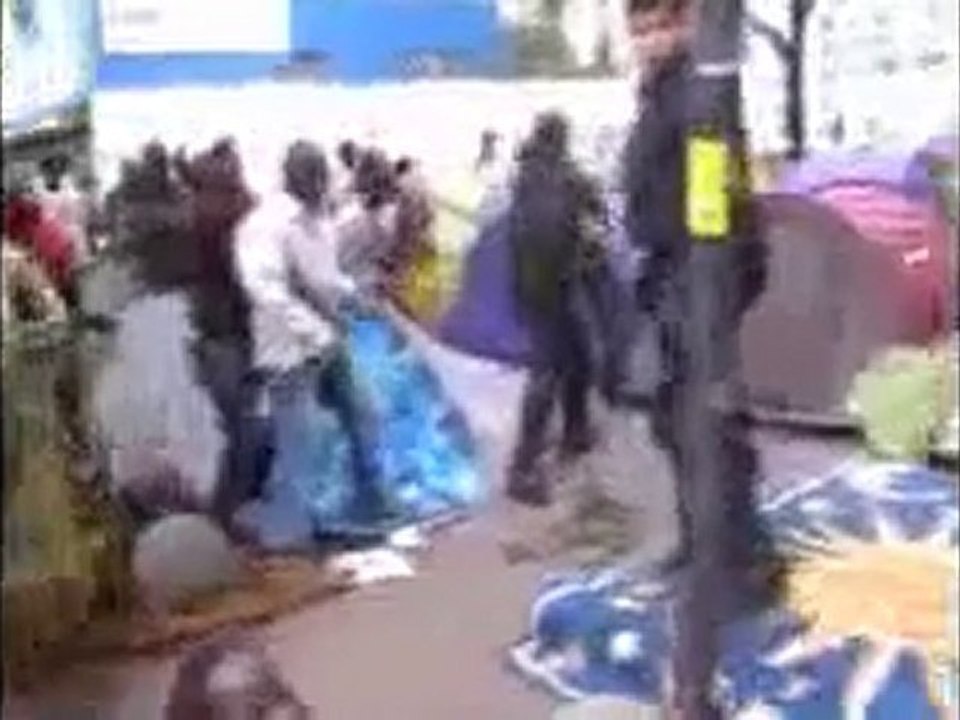 Evacuation of homeless families in france