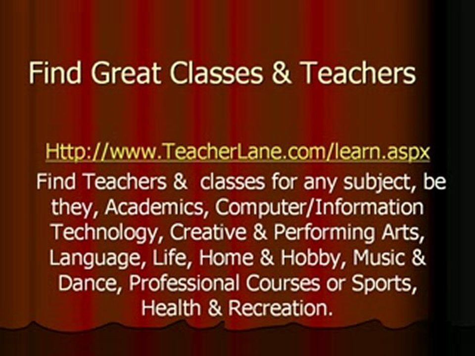 Resources For Learning and Teaching