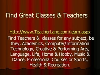 Resources For Learning and Teaching