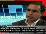 Benedetti: Creación de comisiones binacionales será clave