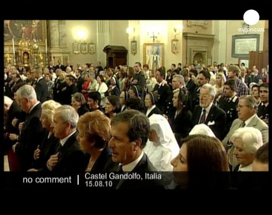 Pope celebrates Assumption mass - no comment