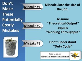 3 Paper Shredder Purchasing Mistakes