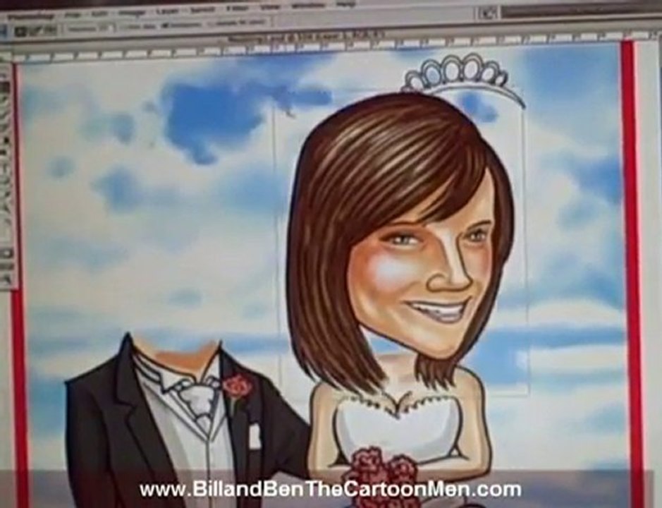 Wedding Gift Caricatures - Bill & Ben - Gifts for best man