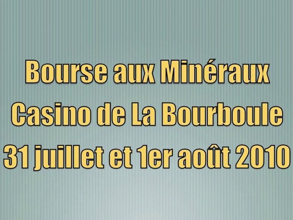 Bourse aux Minéraux