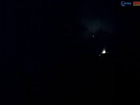 UFO over Volcano Iceland 30 March 2010 Webcam