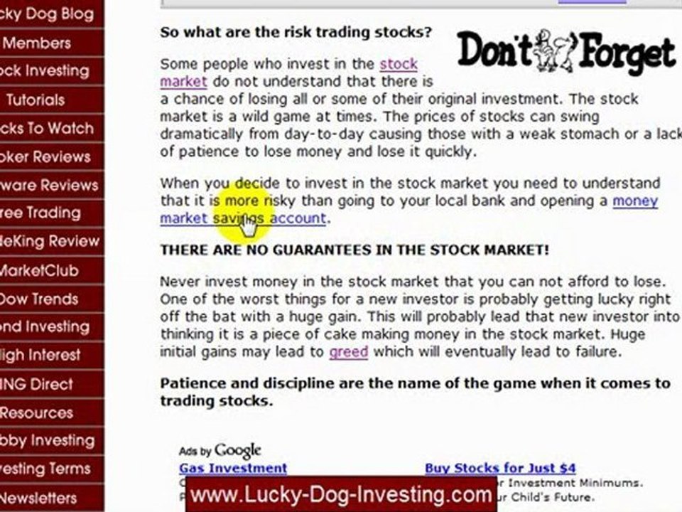 What Are The Risks Trading Stocks