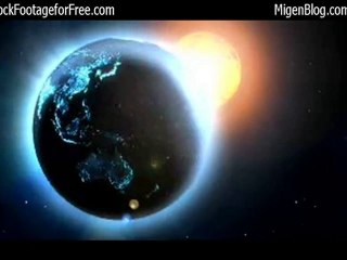 Free Earth and Sun HD Looping Background