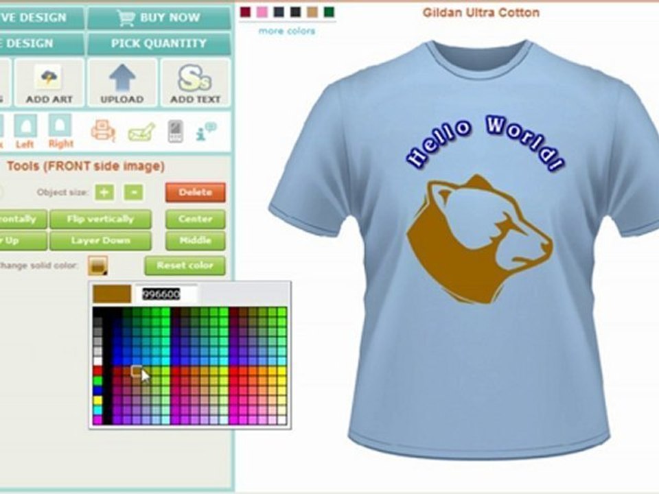 Custom TShirt Design Software & Creator by CBSAlliance.com
