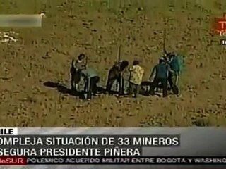 Piñera: Compleja situación de 33 mineros