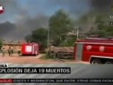 Deja explosión en fábrica de pirotecnia 19 muertos y vario