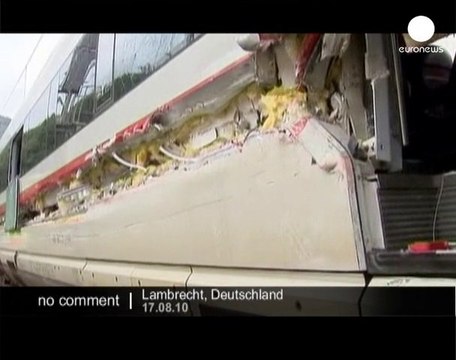 A truck collides with highspeed train in... - no comment