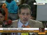 Declaraciones de Miguel Henrique Otero