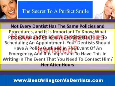 Arlington Va Dentist: Cosmetic Dentistry, Dental Emergencie