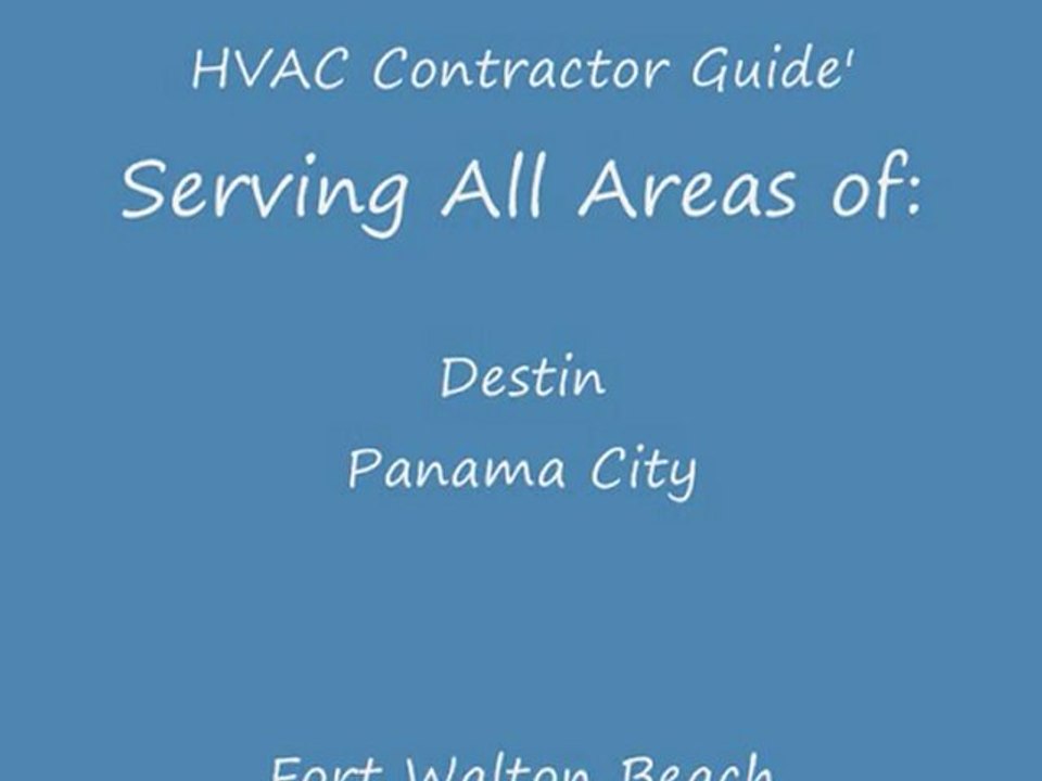 Destin HVAC: Regular Service from Your HVAC Air Conditionin
