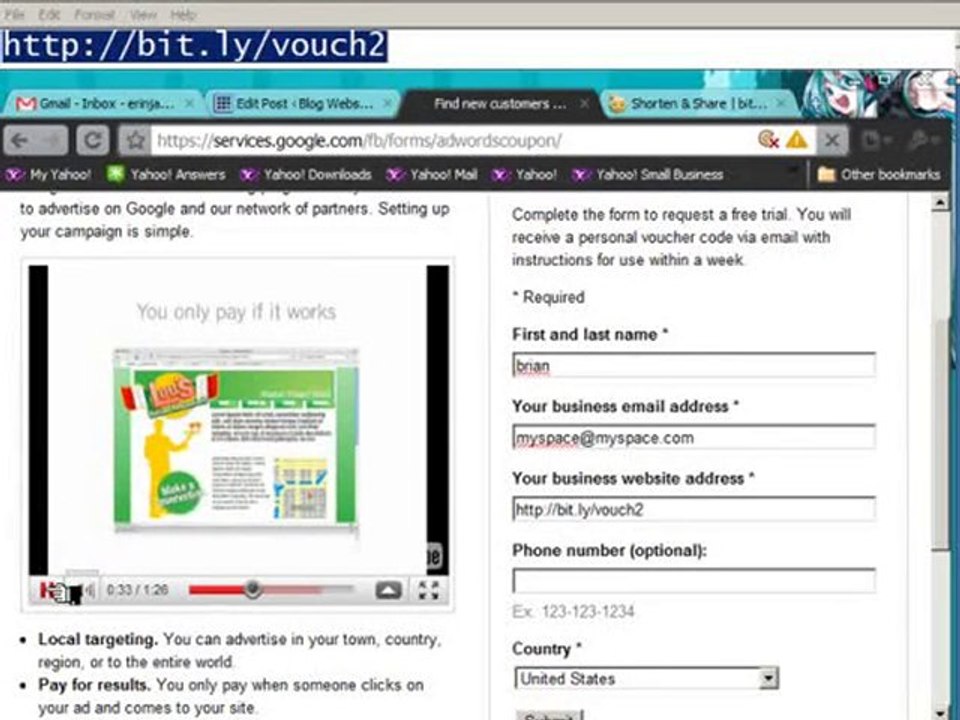free google adwords $75 coupon code voucher