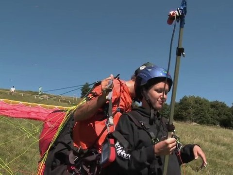 Un vol en parapente au Bol d'Air à La Bresse (Vosges)