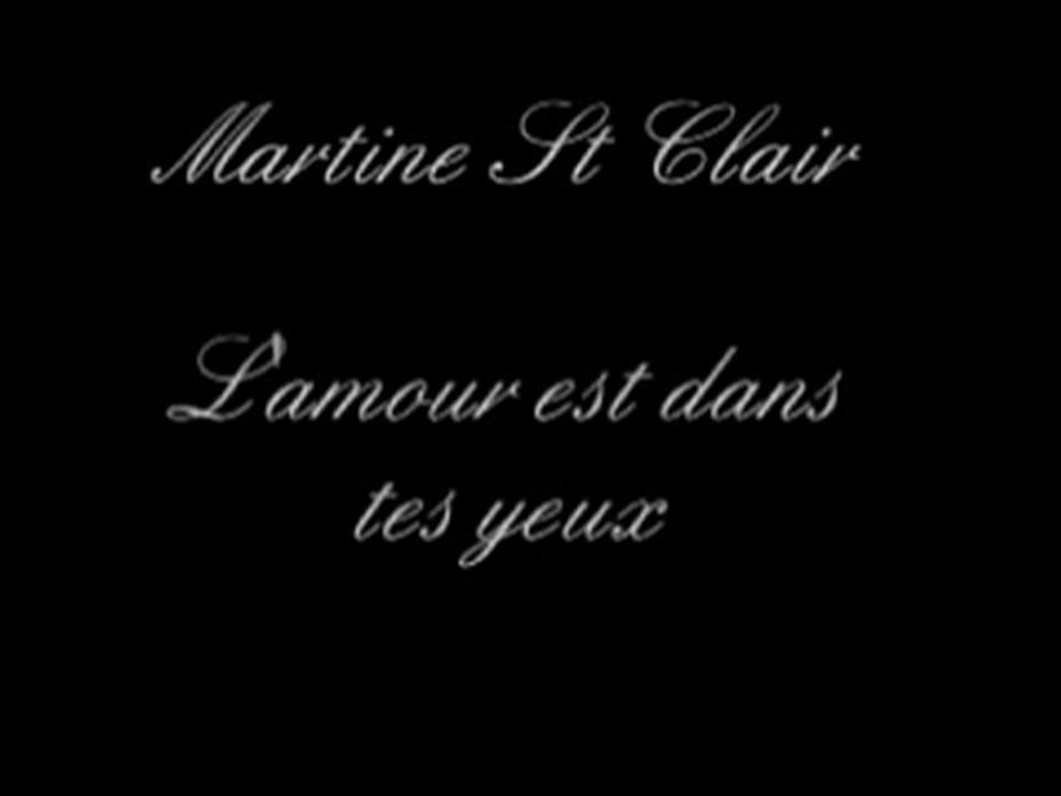 Martine St Clair L'amour est dans tes yeux