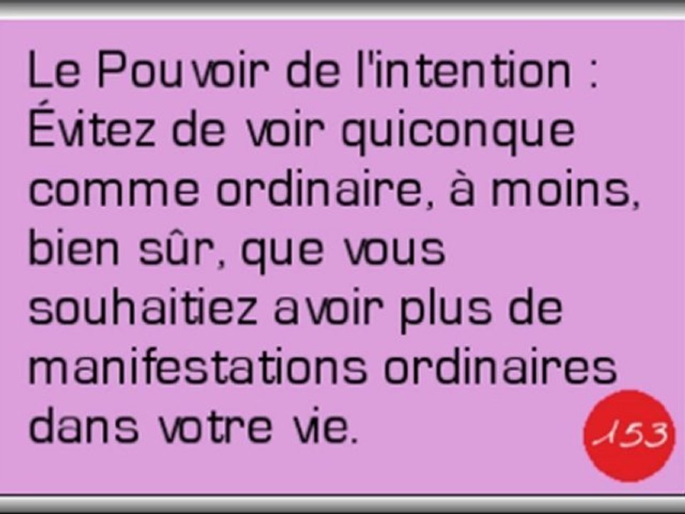 Le Pouvoir de l'Intention (6/12)