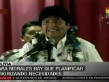 Evo Morales resalto la importancia del desarrollo regional p