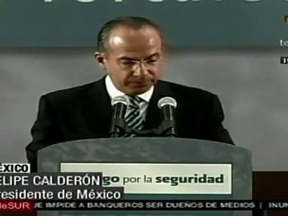 Calderón: lucha por la seguridad es una lucha de todos
