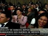 Chávez promulga reforma legal que impide a banqueros ser du