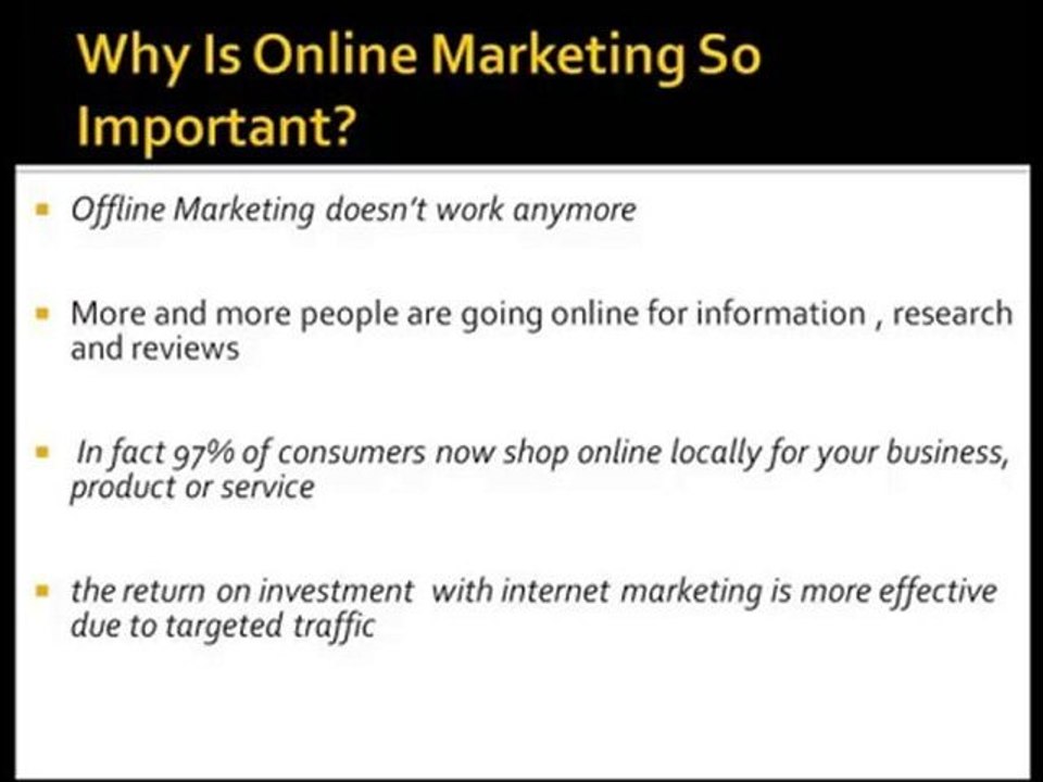 the importance of online marketing/san diego multimedia mar