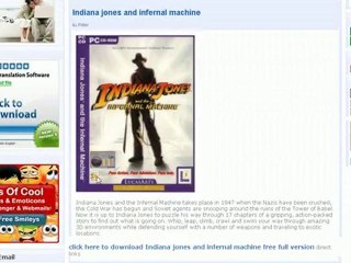 Indiana jones and infernal machine