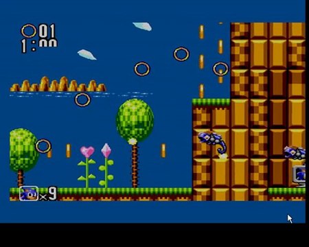 Sonic The Hedgehog 2 - Green Hills Zone Gameplay