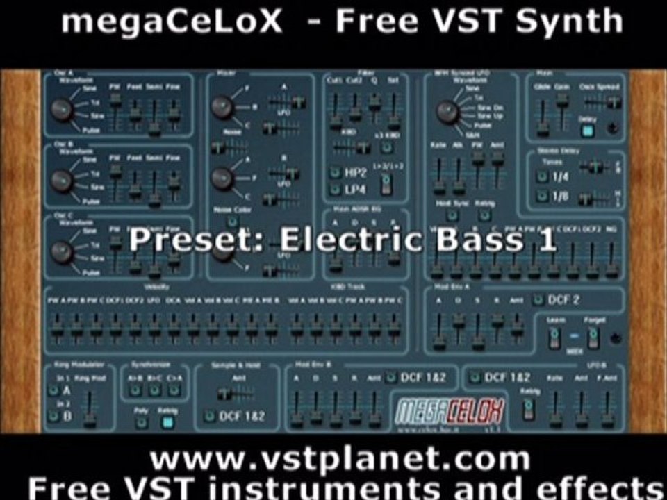 megaCeloX - Free VST synth
