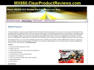 MX650 Dirt Bike by Razor - New Product Review Site