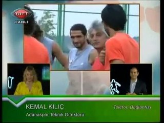 Mersin maçı öncesi Kemal kılıç trt'ye konuştu.