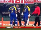 Sangakkara - Nathan McCullum Collision