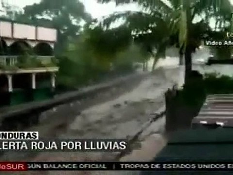 Alerta roja por lluvias en Tegucigalpa, Honduras