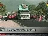 Inicia en Bolivia reparación de la ruta Cochabamba-Santa Cr