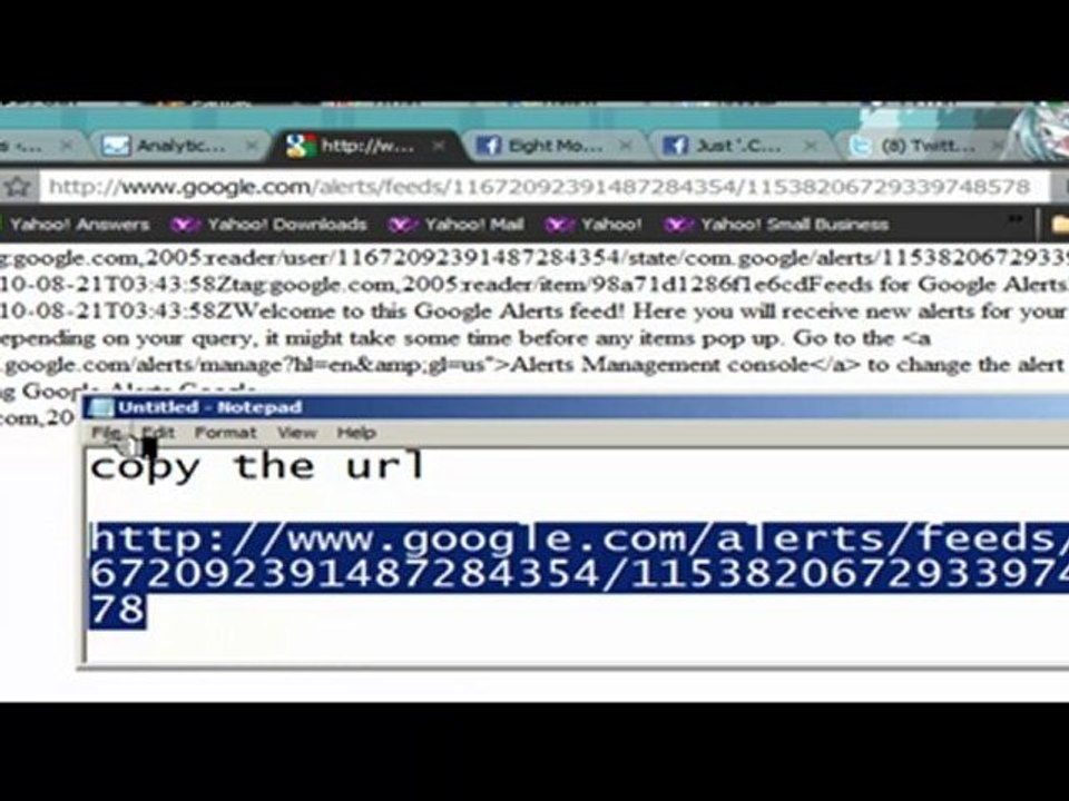 Setup google news fee alerts with wprobot
