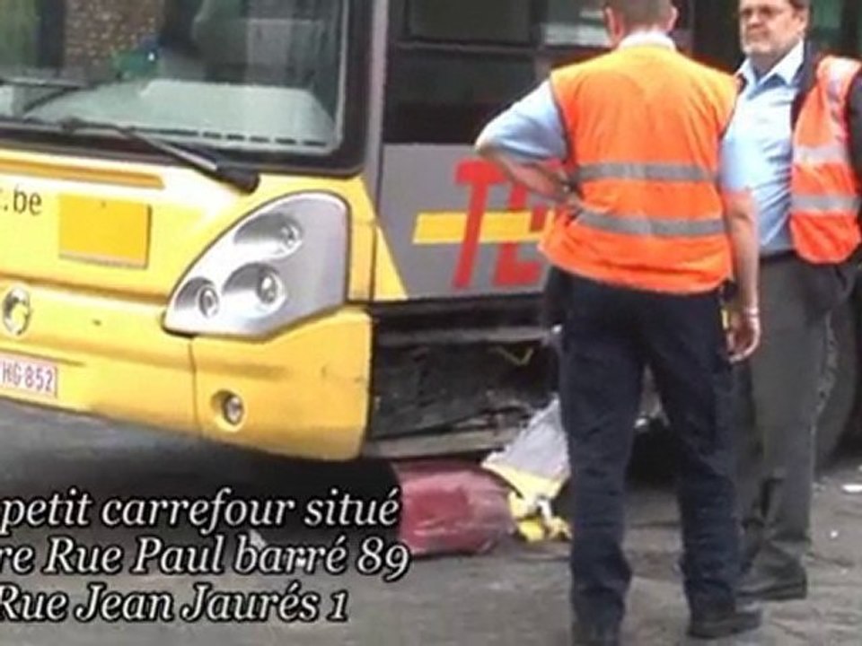 "Accident Bus Tec à Dampremy Charleroi" Ledoux paradis
