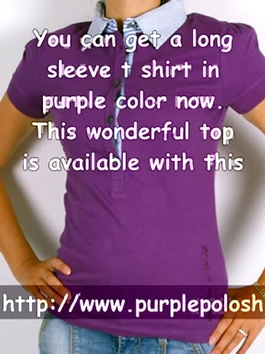 Be stylish - Get some purple polo shirts !