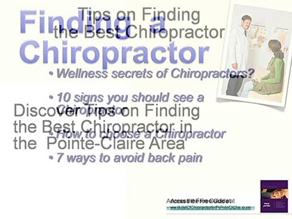 Chose a Chiropractor in Pointe Claire without being ripped