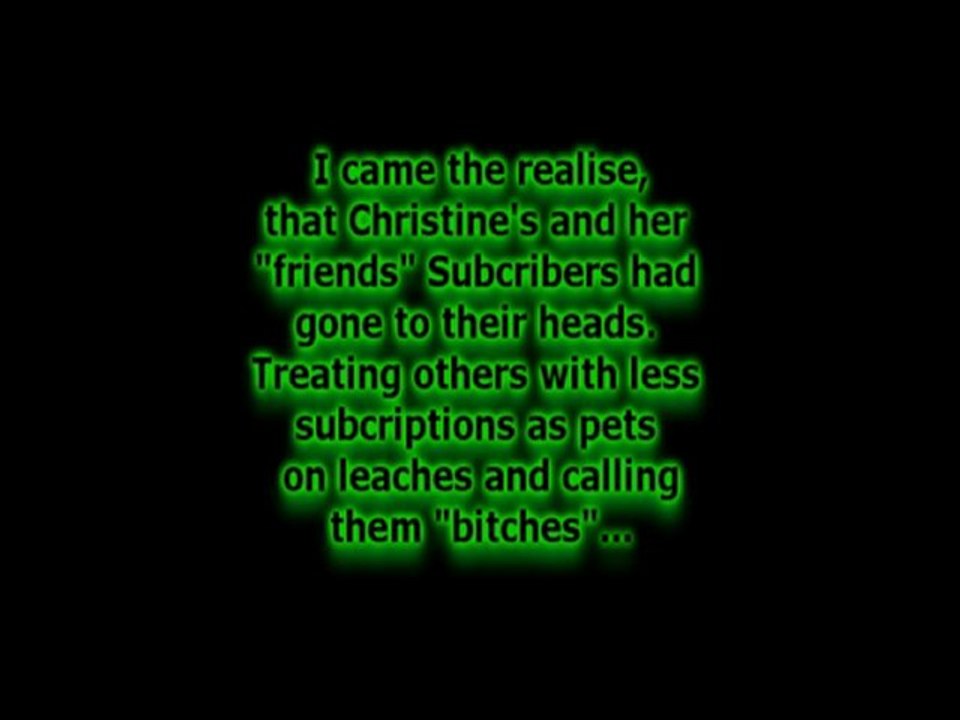 The truth about christinem2007...