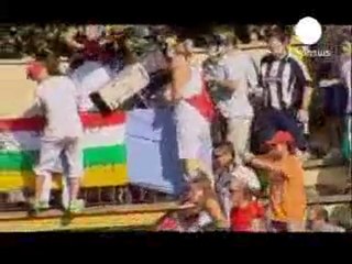 Toro salta Plaza de Tafalla (20_08_10) corrida navarra