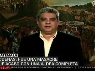 El ejército, responsable de la masacre en Dos Erres: Rodena