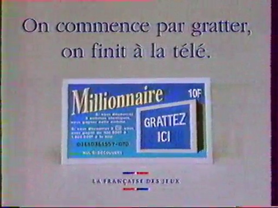 Publicité Le Millionnaire 1992