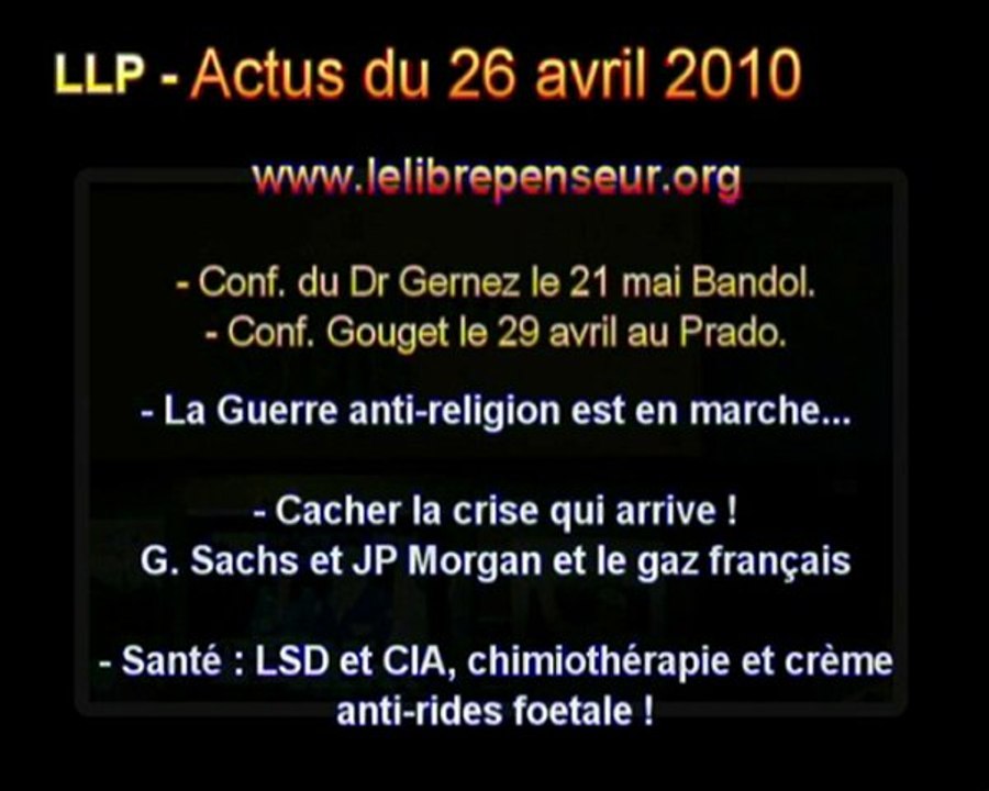 LLP - Actus du 26 Avril 2010