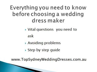 Sydney Wedding Dresses - finding the right dress for you