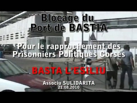 Blocage du Port de Bastia Associu SULIDARITA