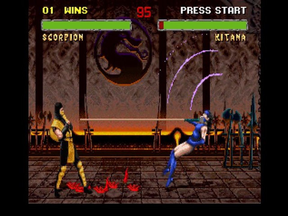 Mortal Kombat II (SNES) - Scorpion Run 1/2